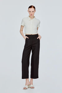 Button Down Waffle Top
