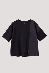 Front Slit Buttoned Tee