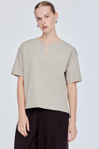 Basic Split Crew Tee
