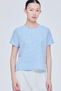 Boucle Tweed Tee