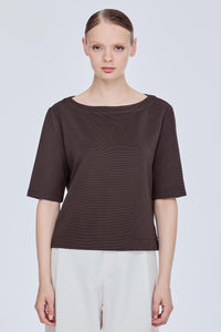 Fine Textured Half Sleeve Top