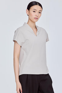 Funnel V-Neck Top