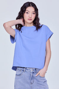 Basic Folded Cuff Tee