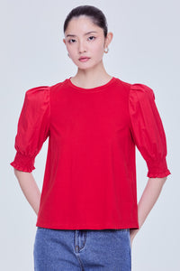 Smocked Sleeve Top