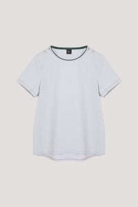 Button Shoulder Tee