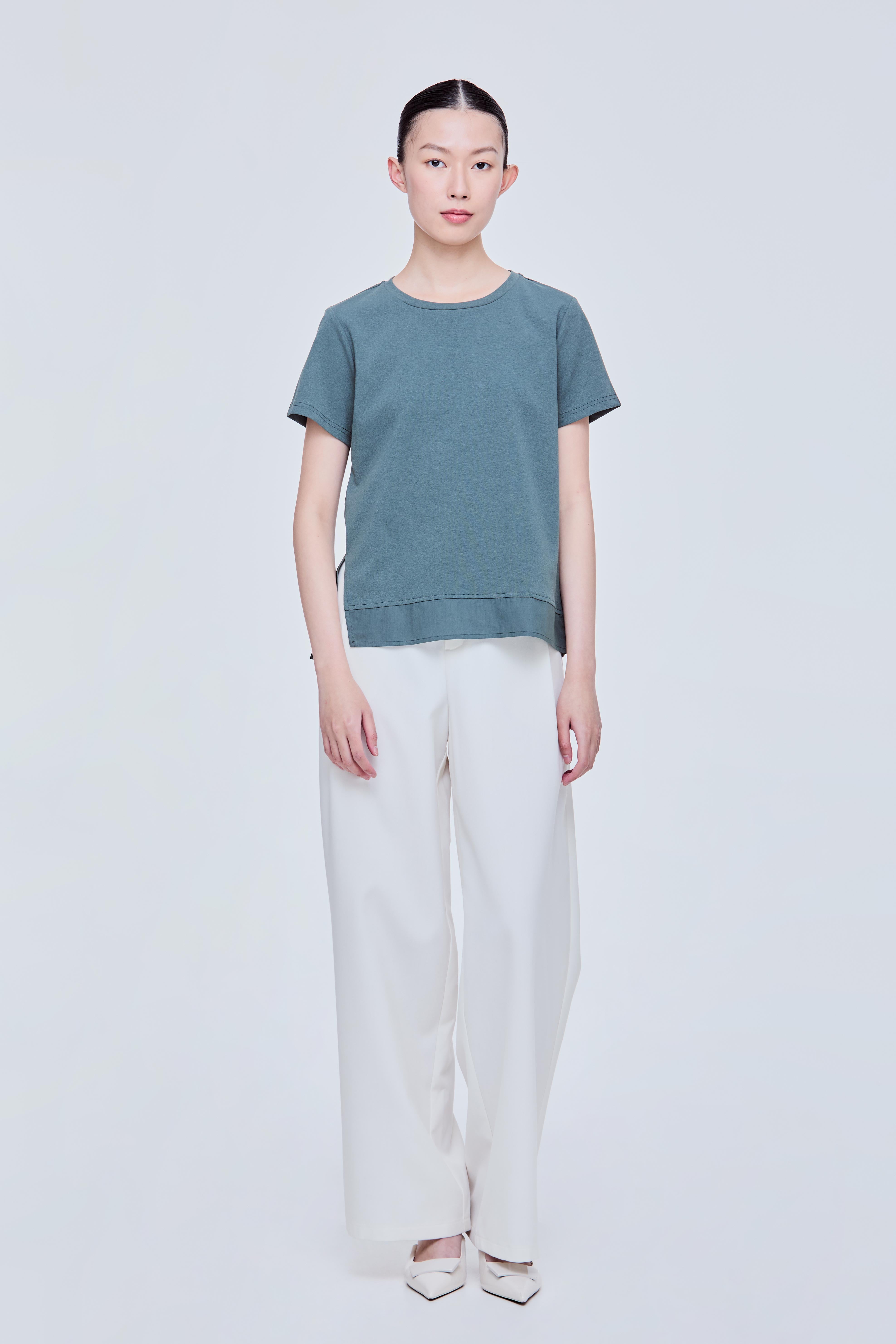 Asymmetrical Slit Tee