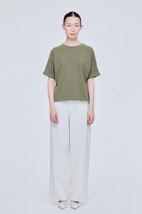 Contrast Fabric Blouse