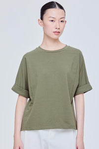 Contrast Fabric Blouse