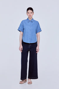 Denim Collared Shirt
