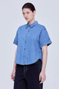 Denim Collared Shirt