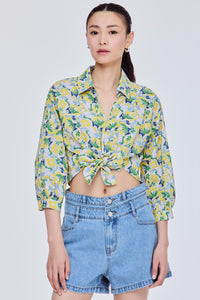 Floral Collar Blouse