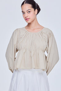 Front Tie Bow Blouse