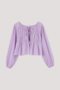 Front Tie Bow Blouse