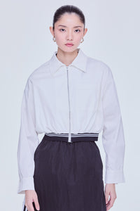 Zipped Crop Shirt