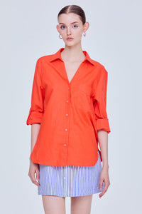Collared V-Neck Shirt