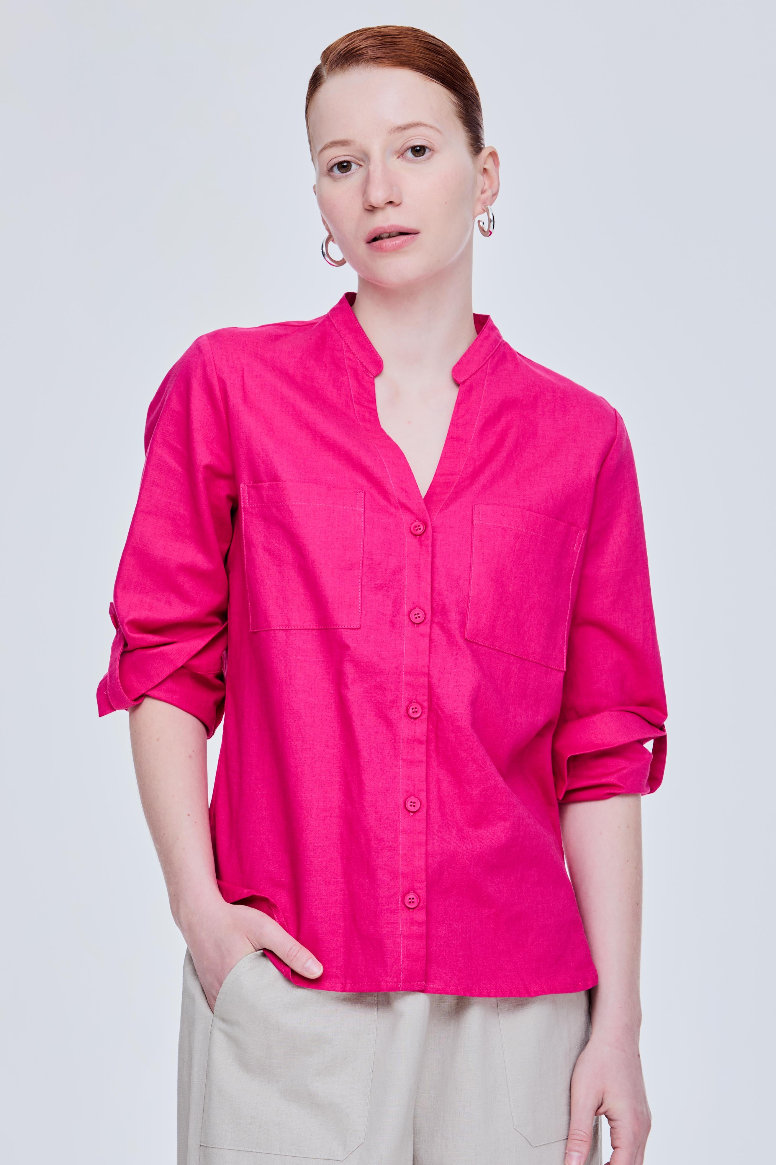 Linen Pocket Blouse – iORA Malaysia
