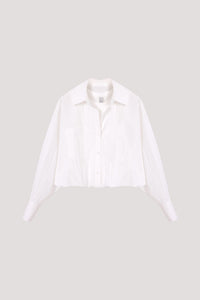 Puffy Contrast Shirt Blouse