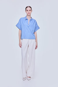 Boxy Decorated Cuffs Blouse