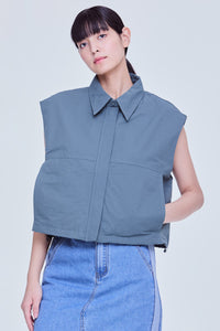 Sleeveless Boxy Vest Top