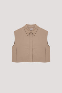 Sleeveless Boxy Vest Top