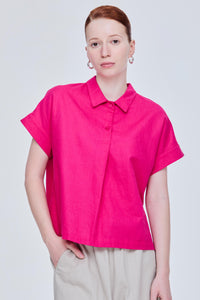 Pleated Magyar Blouse