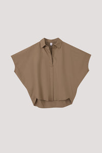 Oversized Asymmerical Hem Magyar Blouse