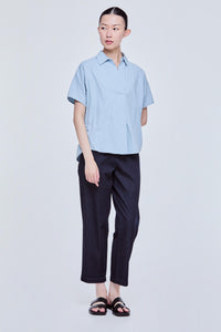 Oversized Asymmerical Hem Magyar Blouse
