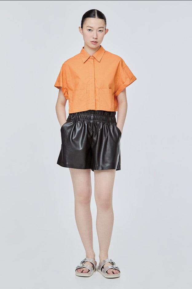 Pocket Crop Boxy Shirt