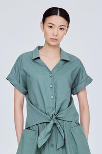 Linen Knot Blouse