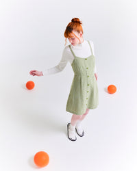 Button Down A-Line Dress