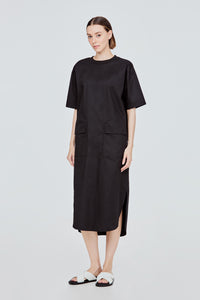 Basic Pockets Straight Cut Dress