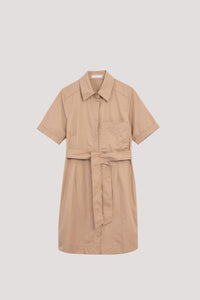 Top Stitched A-line Dress
