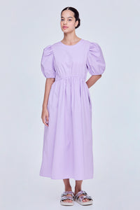Puff Sleeves A-Line Dress
