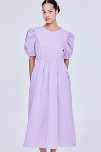 Puff Sleeves A-Line Dress