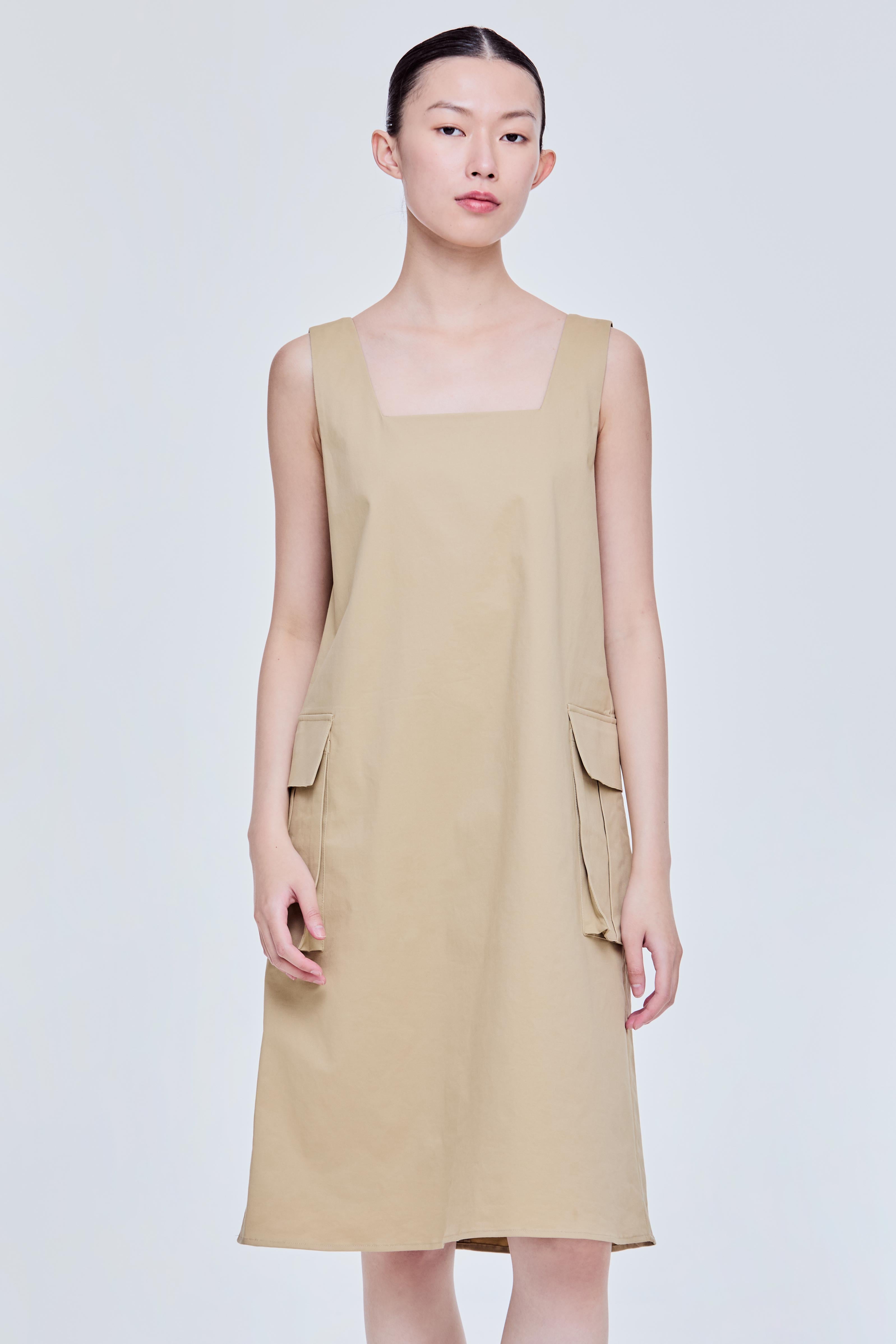 Pinafore Midi Dress