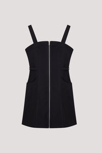 Metal Zip Mini Dress