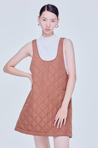Mini Quilted Puffer Dungaree