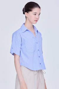Relaxed Stripes Pocket Shirt