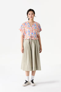 Relaxed Floral Print Top