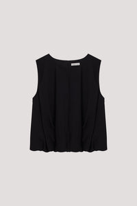 Sleeveless Pleated Top