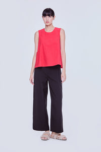 Patched Pocket Tank Blouse