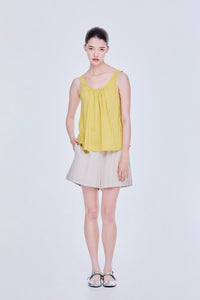 A-Line Flare Gather Tank Top