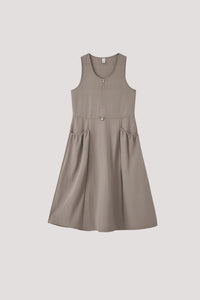 Sleeveless A-Line Cargo Dress