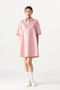 A-Line Tunic Flare Dress - Pink