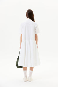 Pleated Shirt Dress