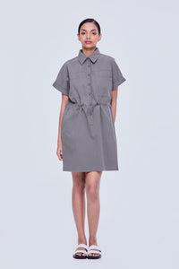 Scrunched Drawstring Dress
