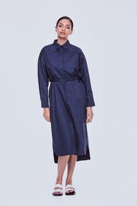 Scrunched Drawstring Tunic Dress