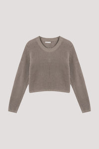 Crop Textured Knit Top