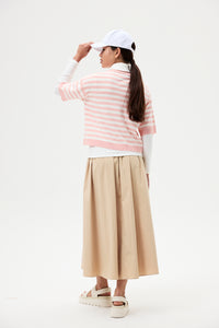 Relaxed Stripes Knit Top