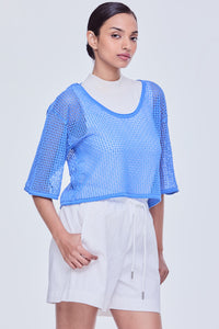 Net Knit Outer Top